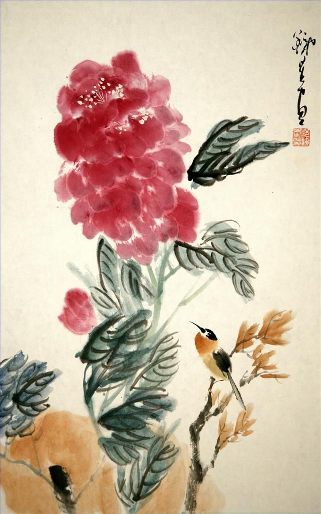 Fan Tiexing's Contemporary Chinese Painting - Painting of Flowers and Birds in Traditional Chinese Style 20