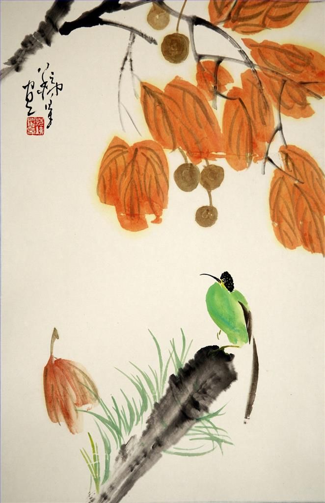 Fan Tiexing's Contemporary Chinese Painting - Painting of Flowers and Birds in Traditional Chinese Style 6