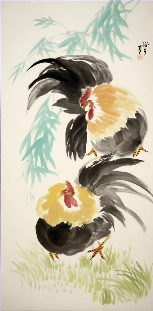 Fan Tiexing's Contemporary Chinese Painting - Rooster