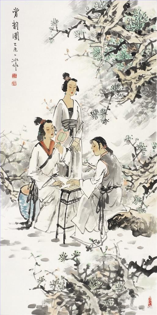 Fan Yibing's Contemporary Chinese Painting - Enjoy The Scenery
