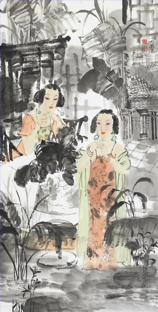 Fan Yibing's Contemporary Chinese Painting - Ink Figure Painting