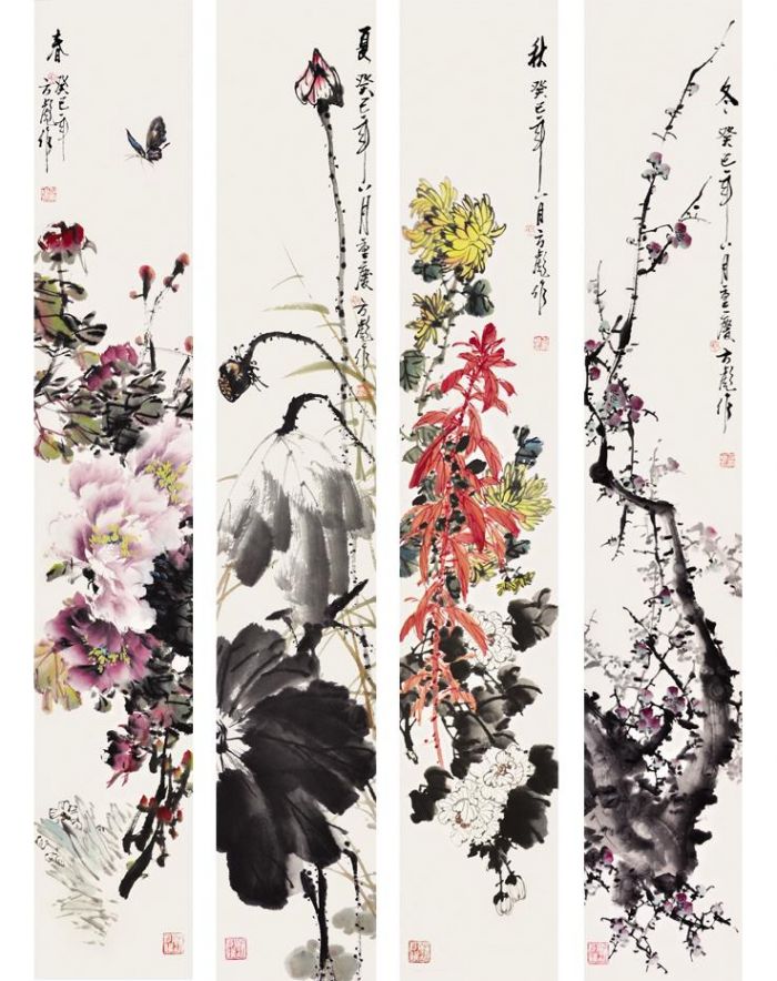 Fang Biao's Contemporary Chinese Painting - Four Seasons