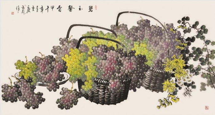 Fang Biao's Contemporary Chinese Painting - Grape