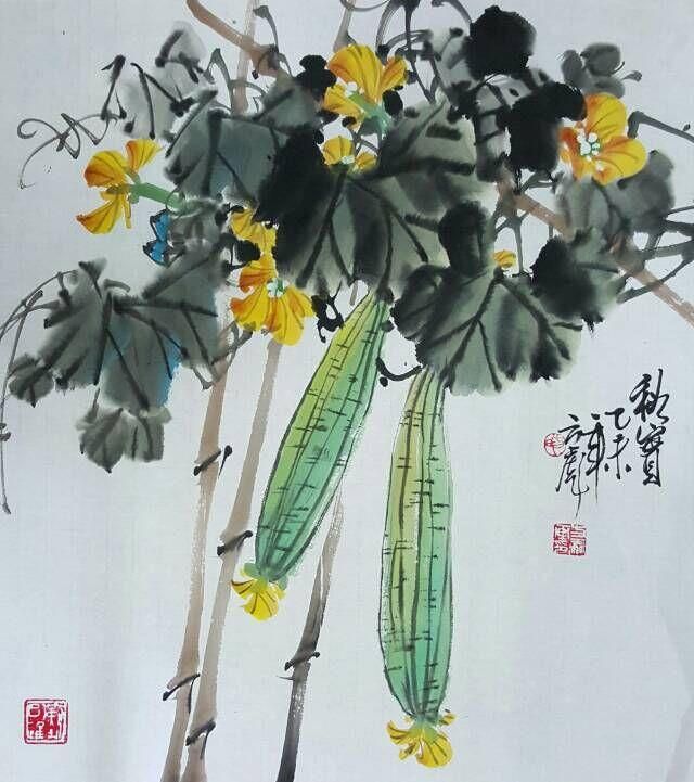 Fang Biao's Contemporary Chinese Painting - Painting of Flowers and Birds in Traditional Chinese Style 2