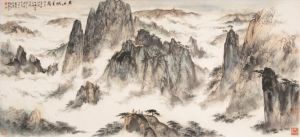 Contemporary Artwork by Fei Jiatong - Cloud in Huangshan Mountain
