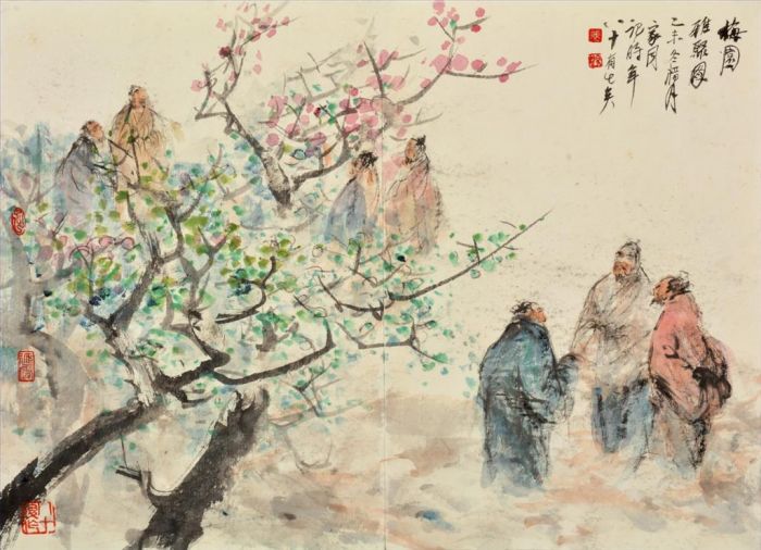 Fei Jiatong's Contemporary Chinese Painting - Painting of Flowers and Birds in Traditional Chinese Style 2