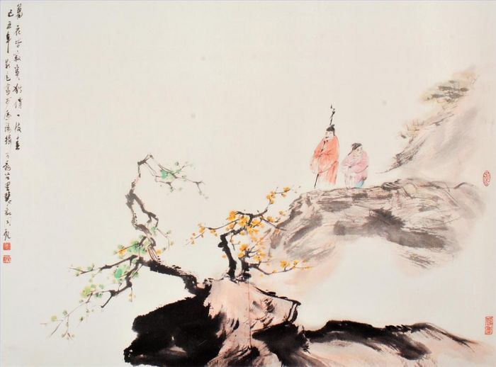 Fei Jiatong's Contemporary Chinese Painting - Plum Blossom 2
