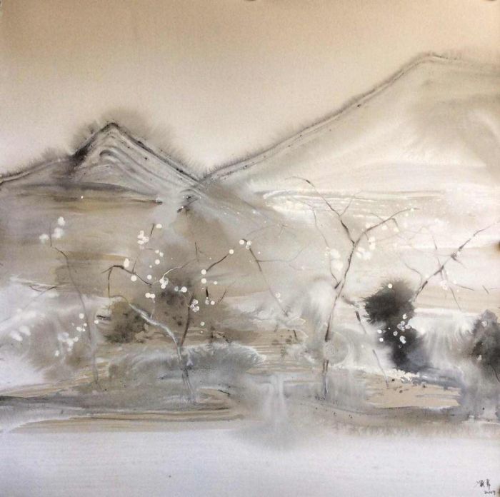 Feng Wei's Contemporary Chinese Painting - Silver Village