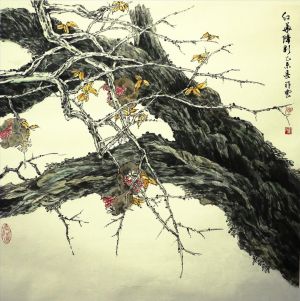 Contemporary Artwork by Feng Xiangyun - Bloom on A Withered Tree