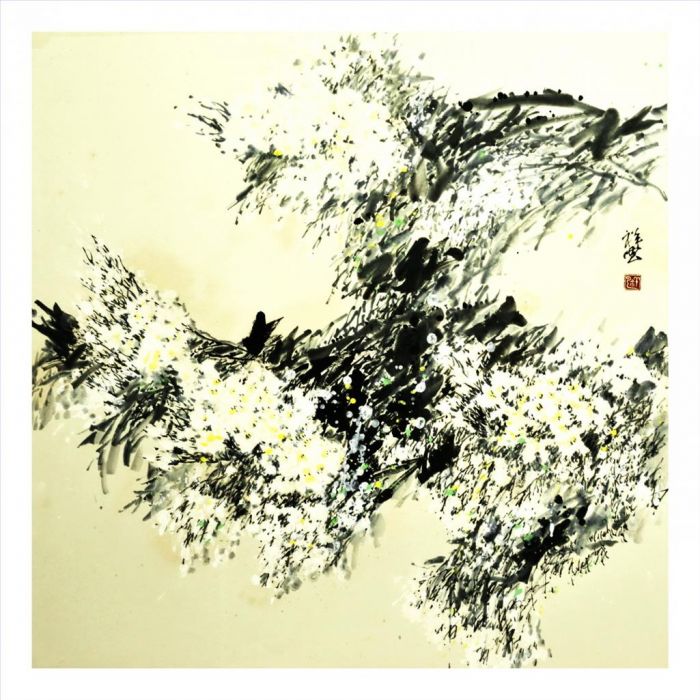 Feng Xiangyun's Contemporary Chinese Painting - Dance With The Wind