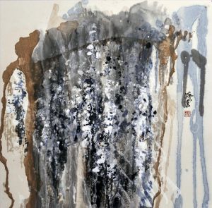 Contemporary Artwork by Feng Xiangyun - Snow Comes Will Spring be Far Behind