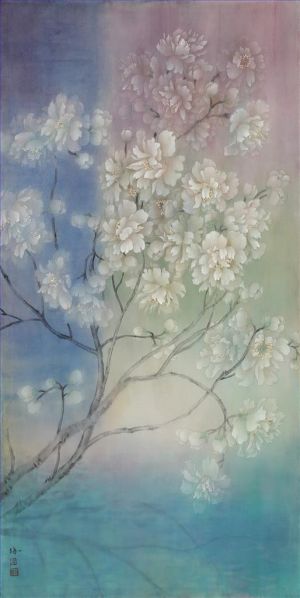 Contemporary Chinese Painting - Flowers in The Water 3