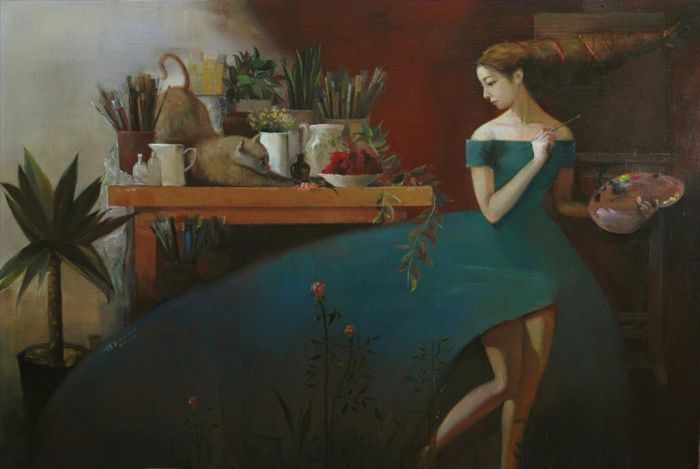 Gao Guizi's Contemporary Oil Painting - My Dreams Series 2 My World