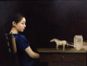 Contemporary Artwork by Gao Guizi - My Dreams Series 9 Waiting For The White Horse