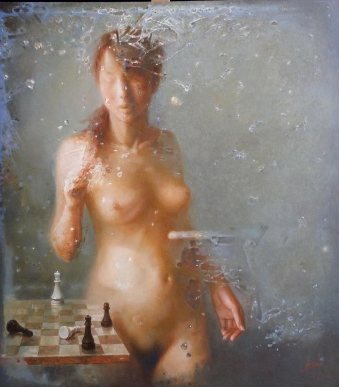Gao Hong's Contemporary Oil Painting - Nude 2