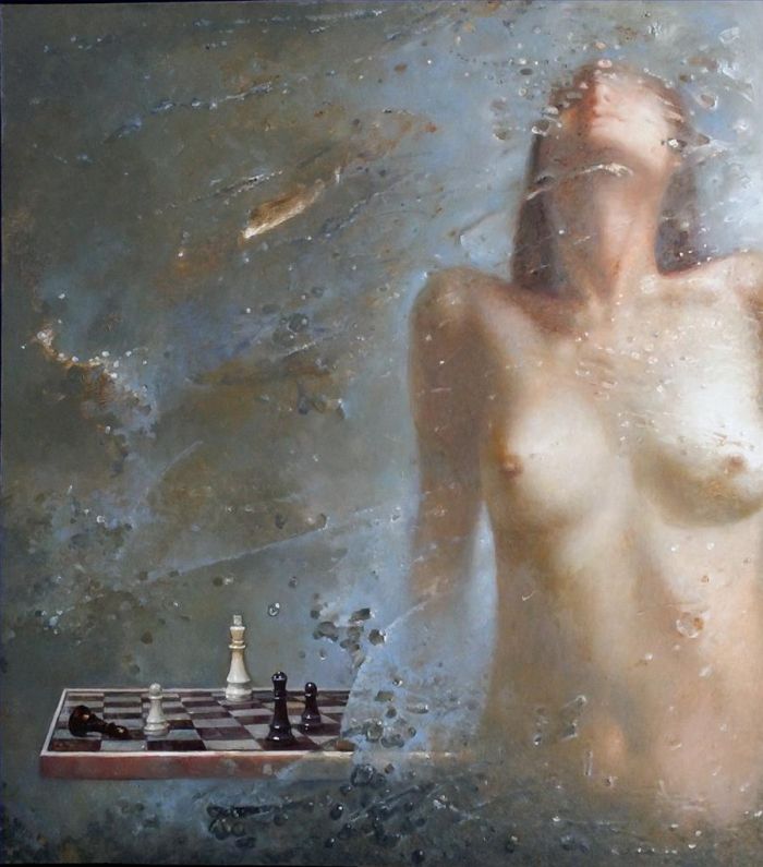 Gao Hong's Contemporary Oil Painting - Nude 3