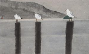 Contemporary Chinese Painting - Coast Sea Gull 3