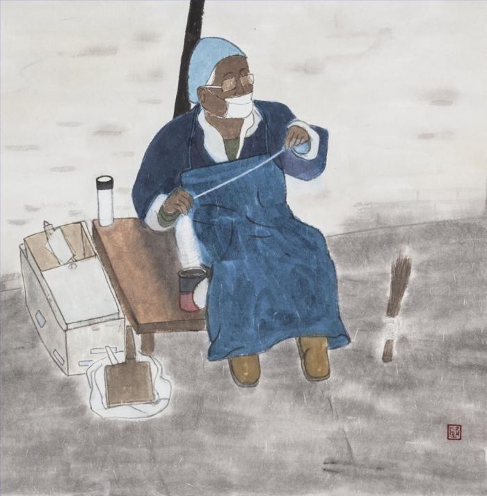 Gu Gu's Contemporary Chinese Painting - Figure Painting
