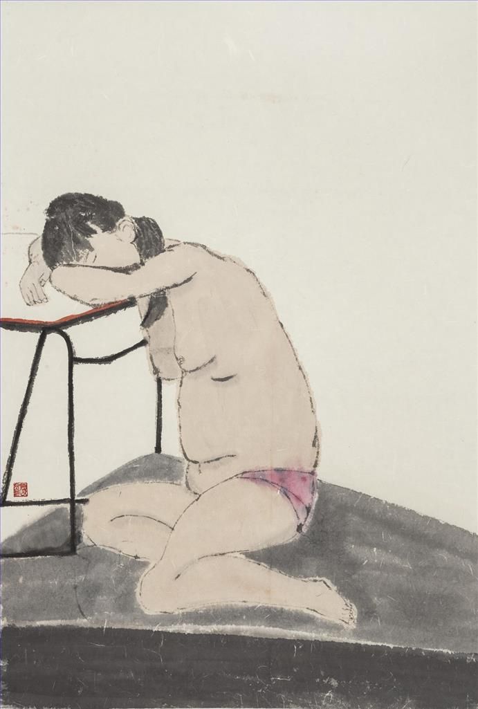 Gu Gu's Contemporary Chinese Painting - Nude 2