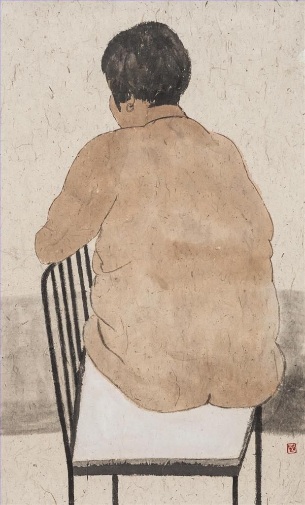Gu Gu's Contemporary Chinese Painting - Nude 3