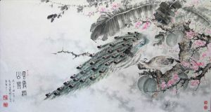 Contemporary Artwork by Guan Yaojiu - Cloud Over The Mountain