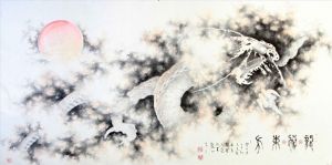 Contemporary Artwork by Guan Yaojiu - Dragon Flies in The East