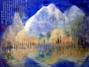 Contemporary Chinese Painting - Dreamlike Jiuzhai
