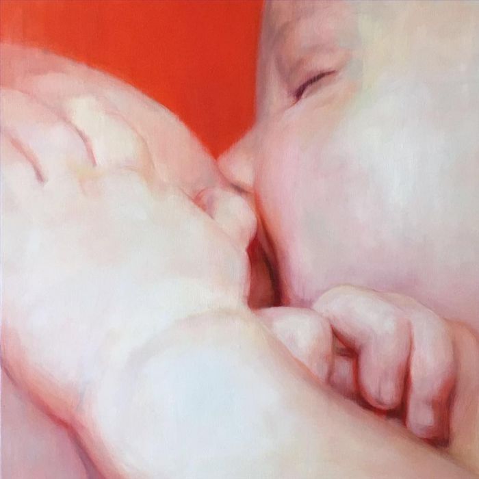 He Xinghua's Contemporary Oil Painting - For Love 3