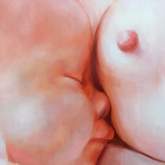 He Xinghua's Contemporary Oil Painting - For Love
