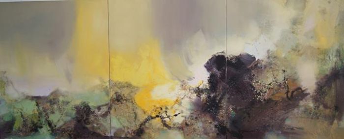 He Yimin's Contemporary Oil Painting - Holy Land