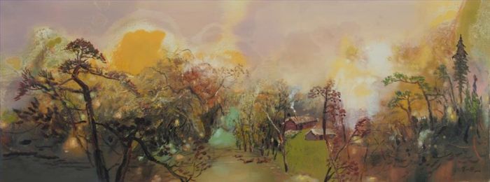 He Yimin's Contemporary Oil Painting - Landscape