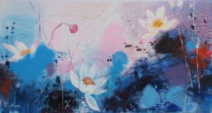 Contemporary Artwork by He Yimin - Lotus 12