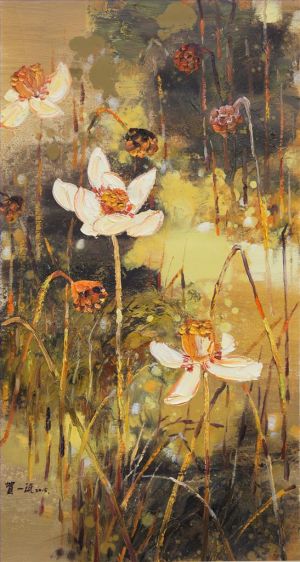 Contemporary Oil Painting - Lotus 3