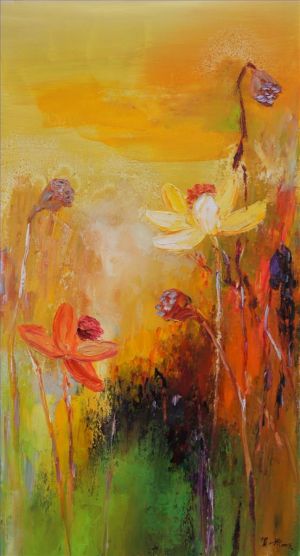 Contemporary Oil Painting - Lotus 5
