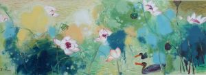 Contemporary Oil Painting - Lotus 9