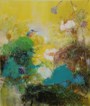 Contemporary Artwork by He Yimin - Lotus Pool 4