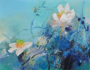 Contemporary Artwork by He Yimin - The Fun of Lotus