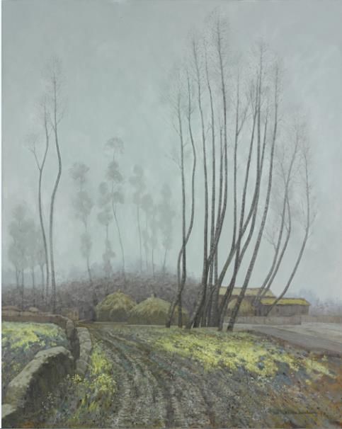 Hou Baochuan's Contemporary Oil Painting - Early Spring