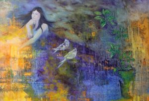 Contemporary Artwork by Hu Jiling - Days Waiting For The Bloom