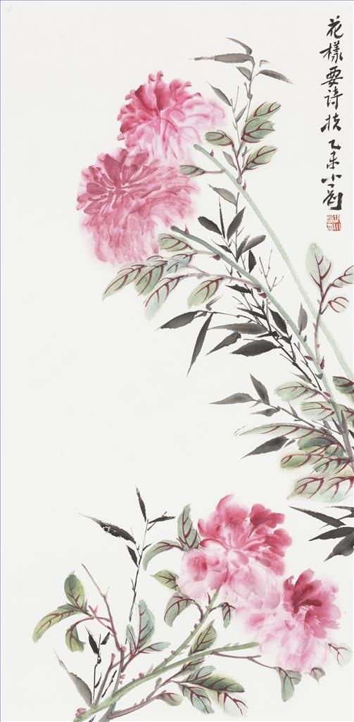Hu Xiaogang's Contemporary Chinese Painting - Painting of Flowers and Birds in Traditional Chinese Style 10