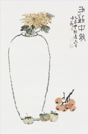 Contemporary Artwork by Hu Xiaogang - Painting of Flowers and Birds in Traditional Chinese Style 3