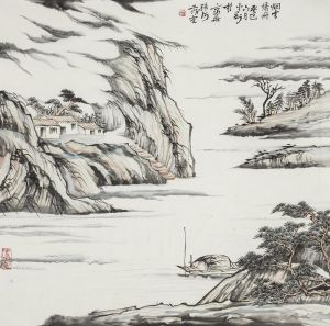Contemporary Chinese Painting - The Boat Sailing Home