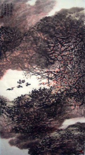 Fish Pond - Contemporary Chinese Painting Art