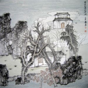 Contemporary Artwork by Hu Yilong - Live Near Taihu Lake