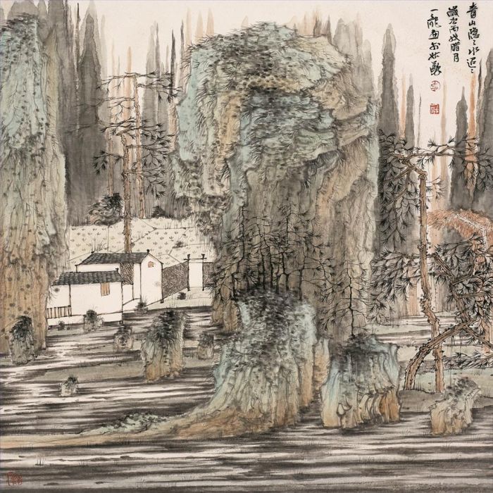 Hu Yilong's Contemporary Chinese Painting - Landscape 2