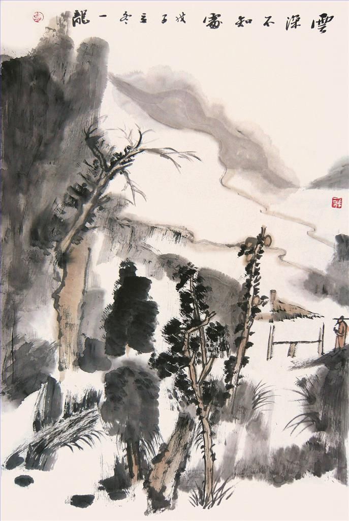 Hu Yilong's Contemporary Chinese Painting - Nowhere to Find