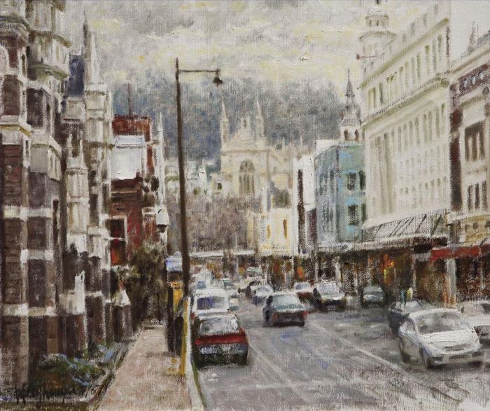 Hu Zhenyu's Contemporary Oil Painting - Queen'S Town