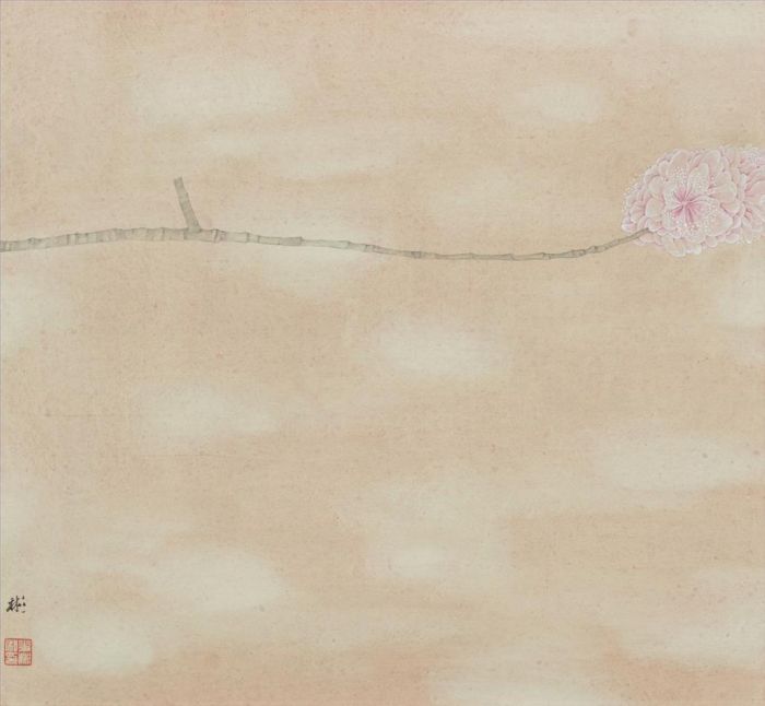 Hua Bin's Contemporary Chinese Painting - A Spray of Flower