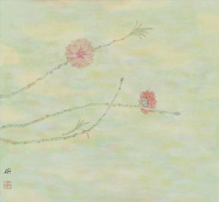 Hua Bin's Contemporary Chinese Painting - Flowering Peach
