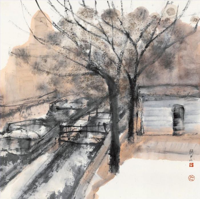 Huang Azhong's Contemporary Chinese Painting - Around Seine River